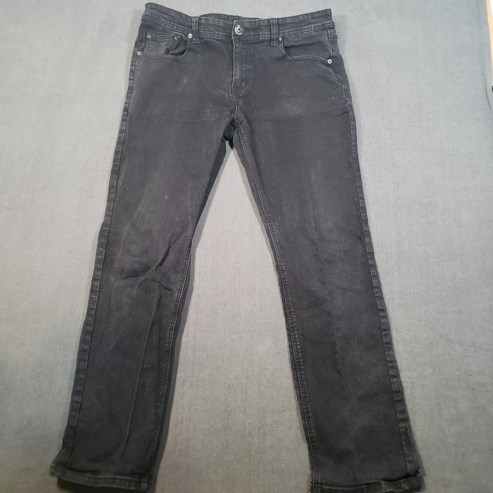 Kayden K Jeans Mens‎ 36x32 Black Slim Straight Stretch Denim Pants